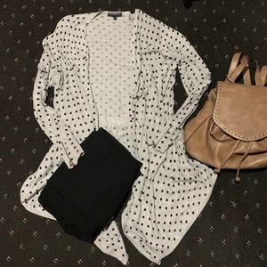 Grey & black polka dot Lane Bryant sweater
